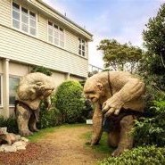 Trolls outside Weta Workshop